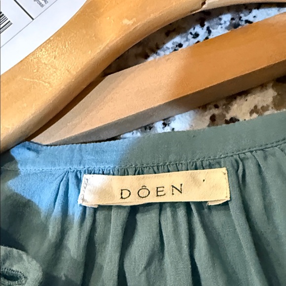 Doen Jane Button-Up Blouse Riviera Blue L - Picture 4 of 6